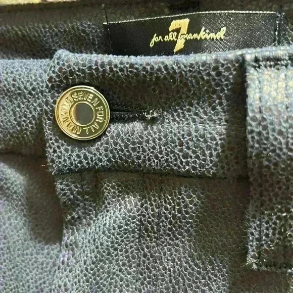 7 For All Mankind blue skinny jeans size 27 - Picture 4 of 8